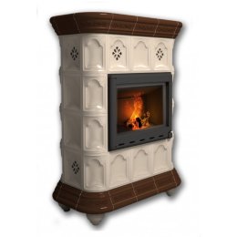 Каминная облицовка КимрПечь Истра пристенная Шоколад